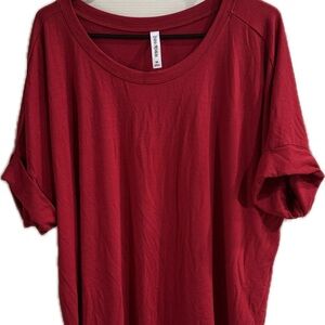 Zenana Rich Red Short Sleeve Tee